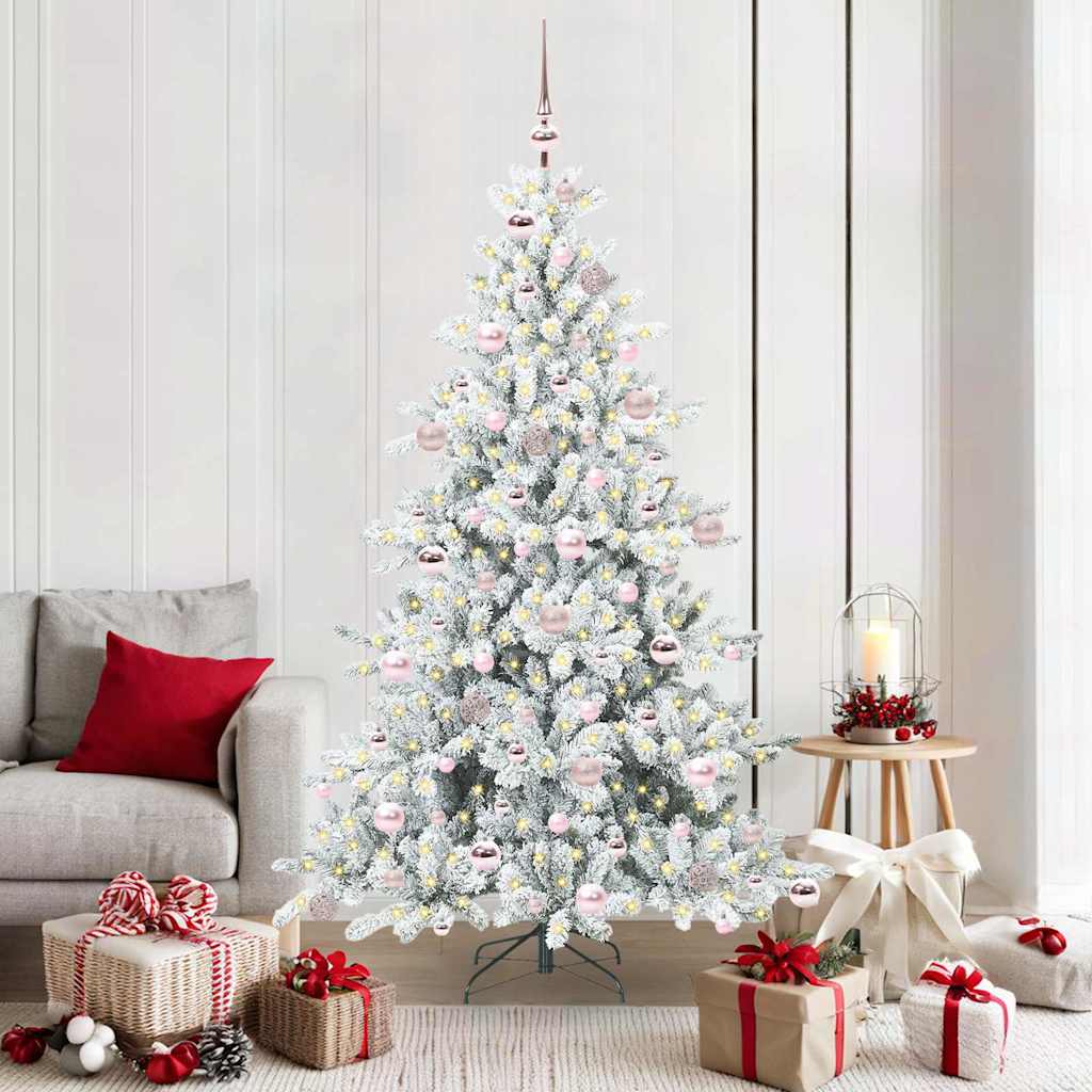 vidaXL Árbol de Navidad artificial con ramas articuladas 180 cm