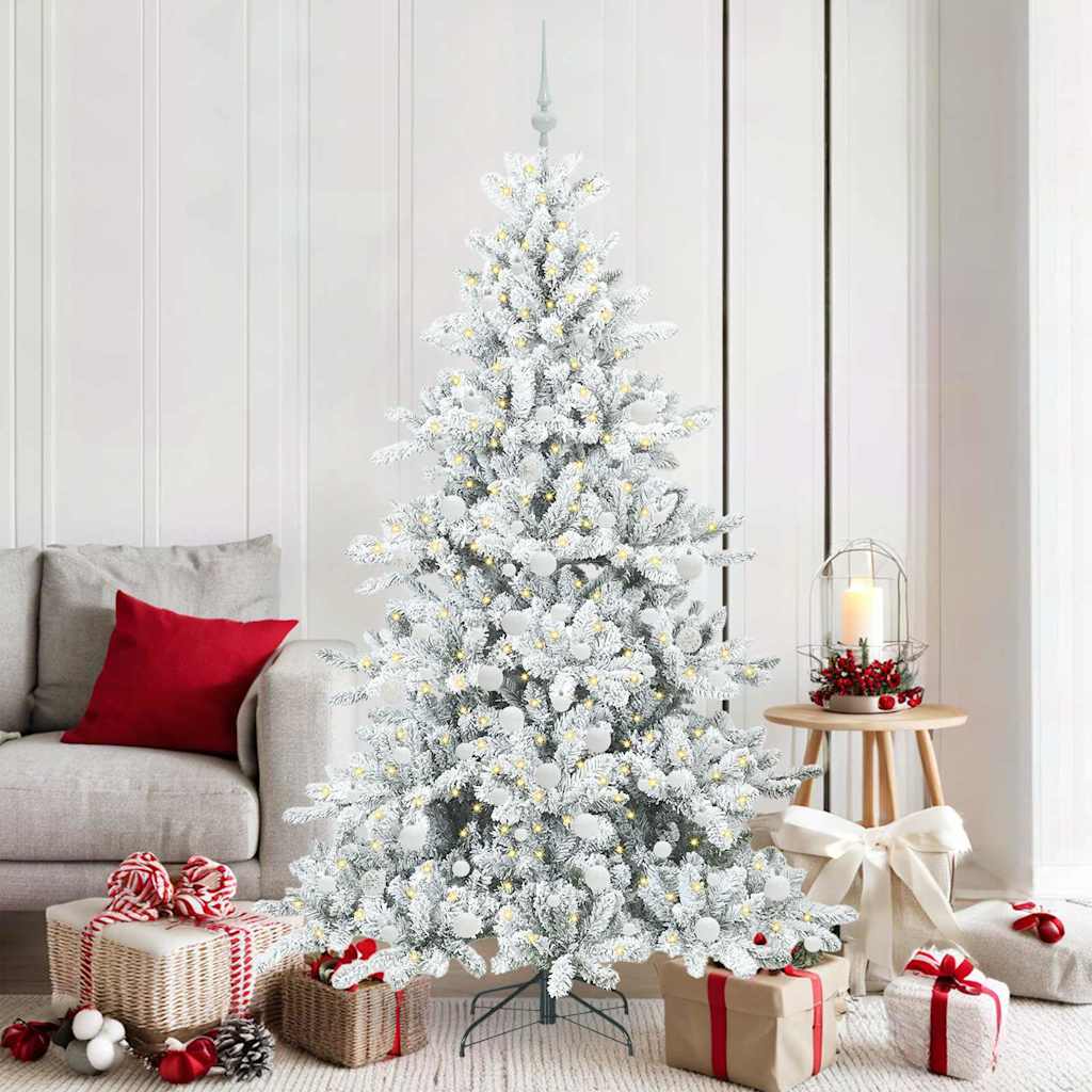 vidaXL Árbol de Navidad artificial con ramas articuladas 180 cm