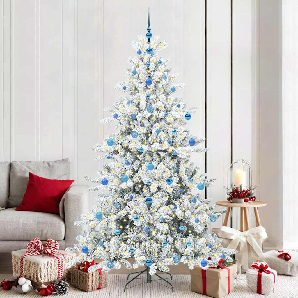 vidaXL Árbol de Navidad artificial con ramas articuladas 210 cm