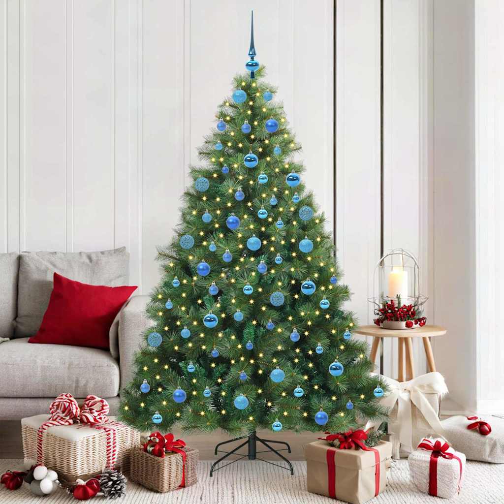 vidaXL Árbol de Navidad artificial con 300 LED Verde 180 cm PE y PVC