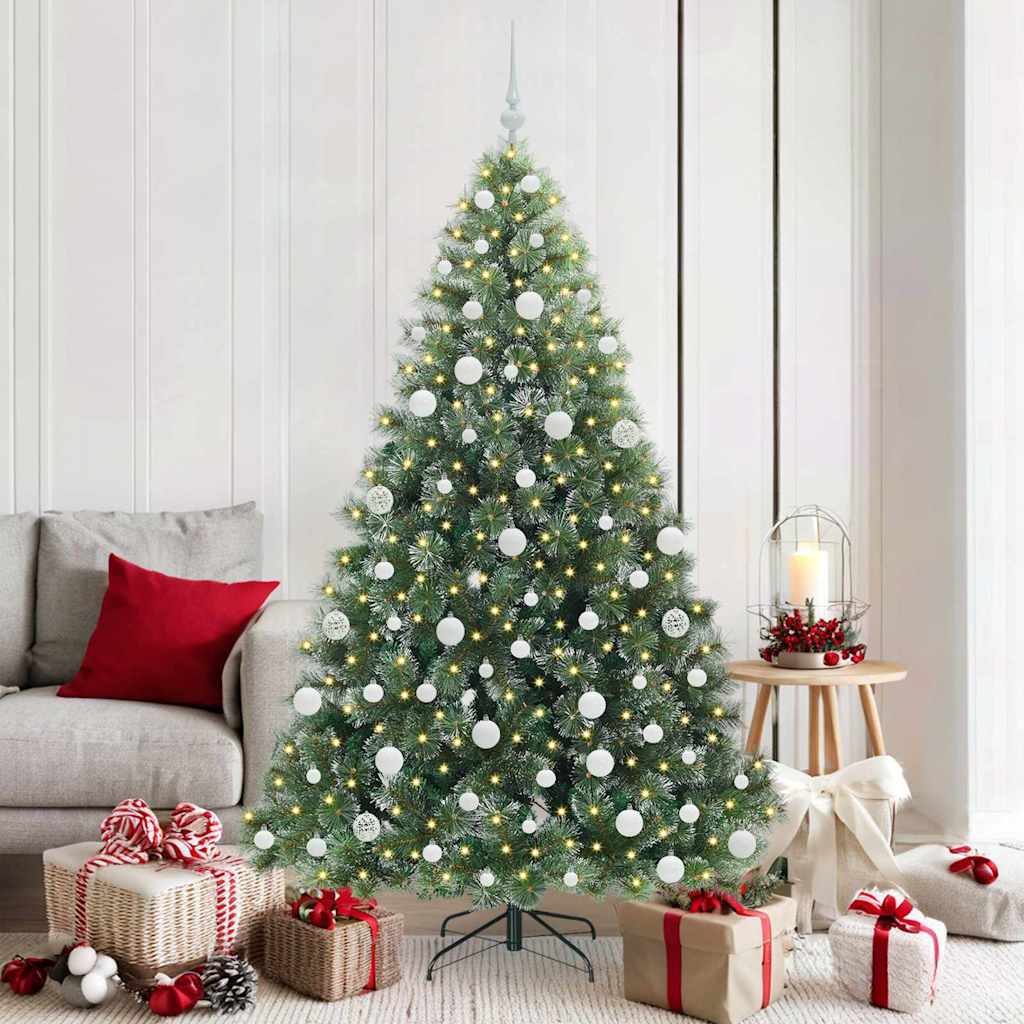 vidaXL Árbol de Navidad artificial con 300 LED Verde 180 cm PE y PVC