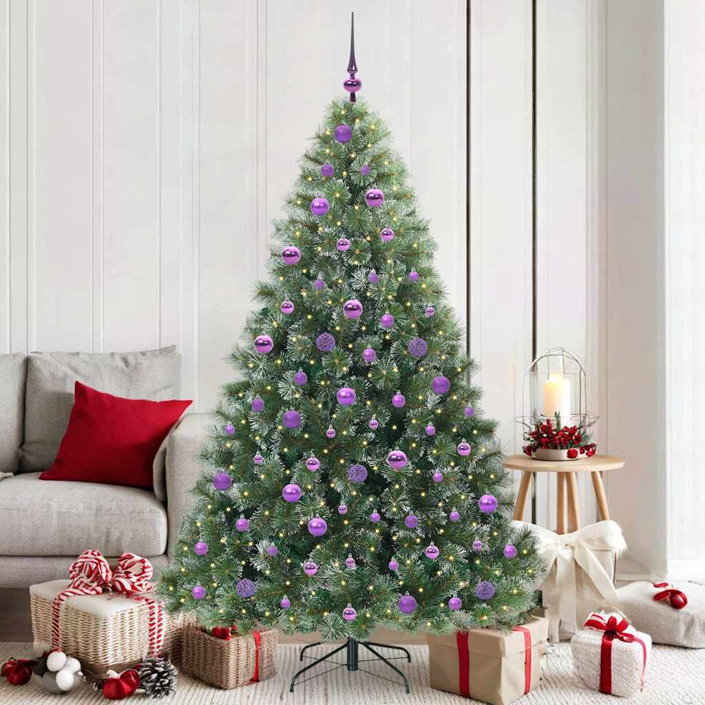 vidaXL Árbol de Navidad artificial con 300 LED Verde 180 cm PE y PVC