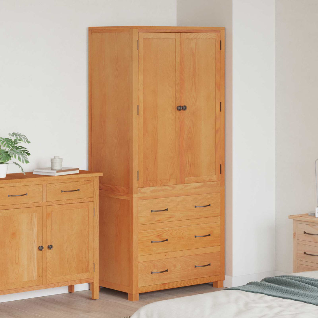 vidaXL Conjunto de Muebles de Almacenaje con cajón 2 uds. Marrón