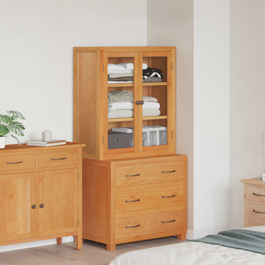 vidaXL Conjunto de Muebles de Almacenaje con cajón 2 uds. Marrón