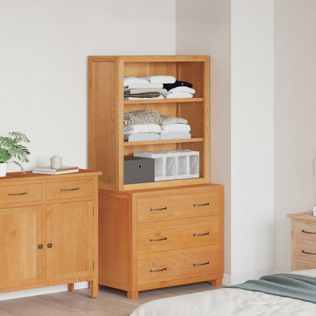 vidaXL Conjunto de Muebles de Almacenaje con cajón 2 uds. Marrón