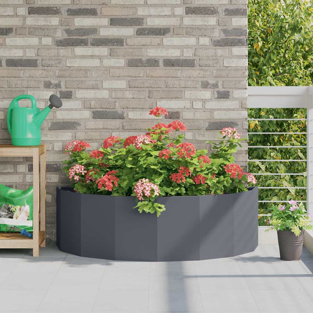 vidaXL Jardinera Antracita 120 x 60 x 35 cm Acero