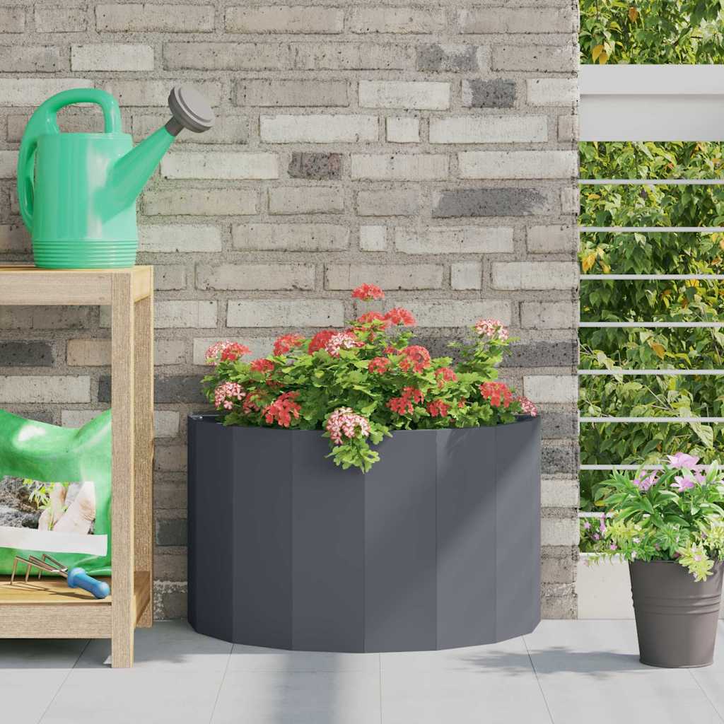 vidaXL Jardinera Antracita 60 x 30 x 35 cm Acero