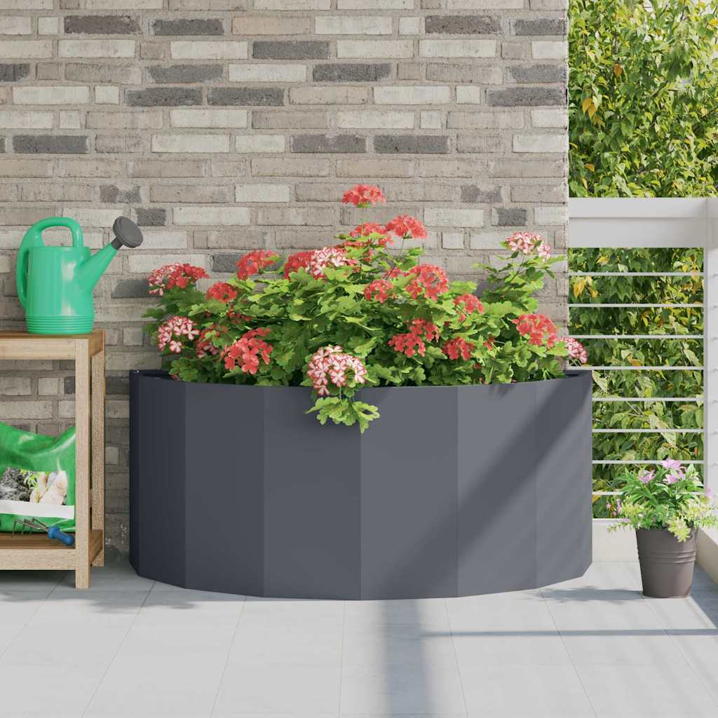 vidaXL Jardinera Antracita 120 x 60 x 50 cm Acero