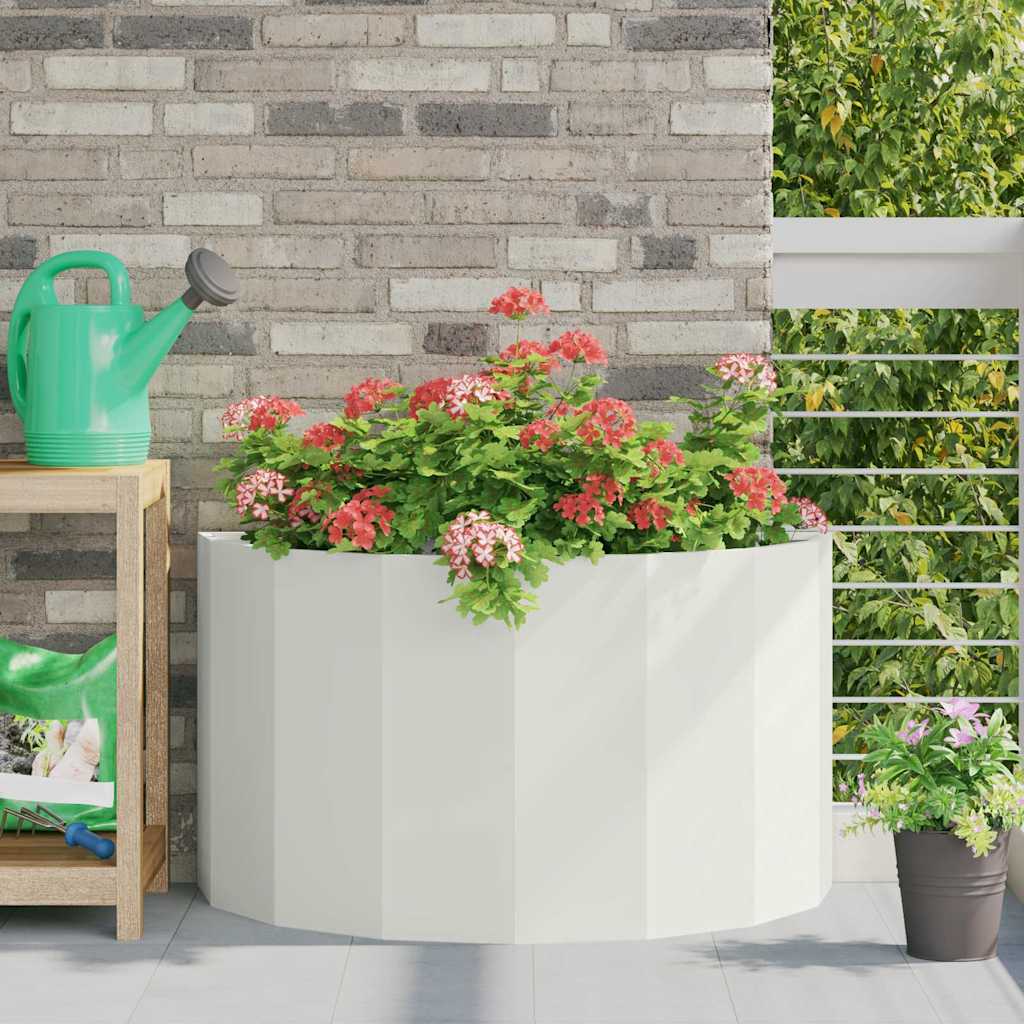 vidaXL Jardinera 90 x 45 x 50 cm Acero