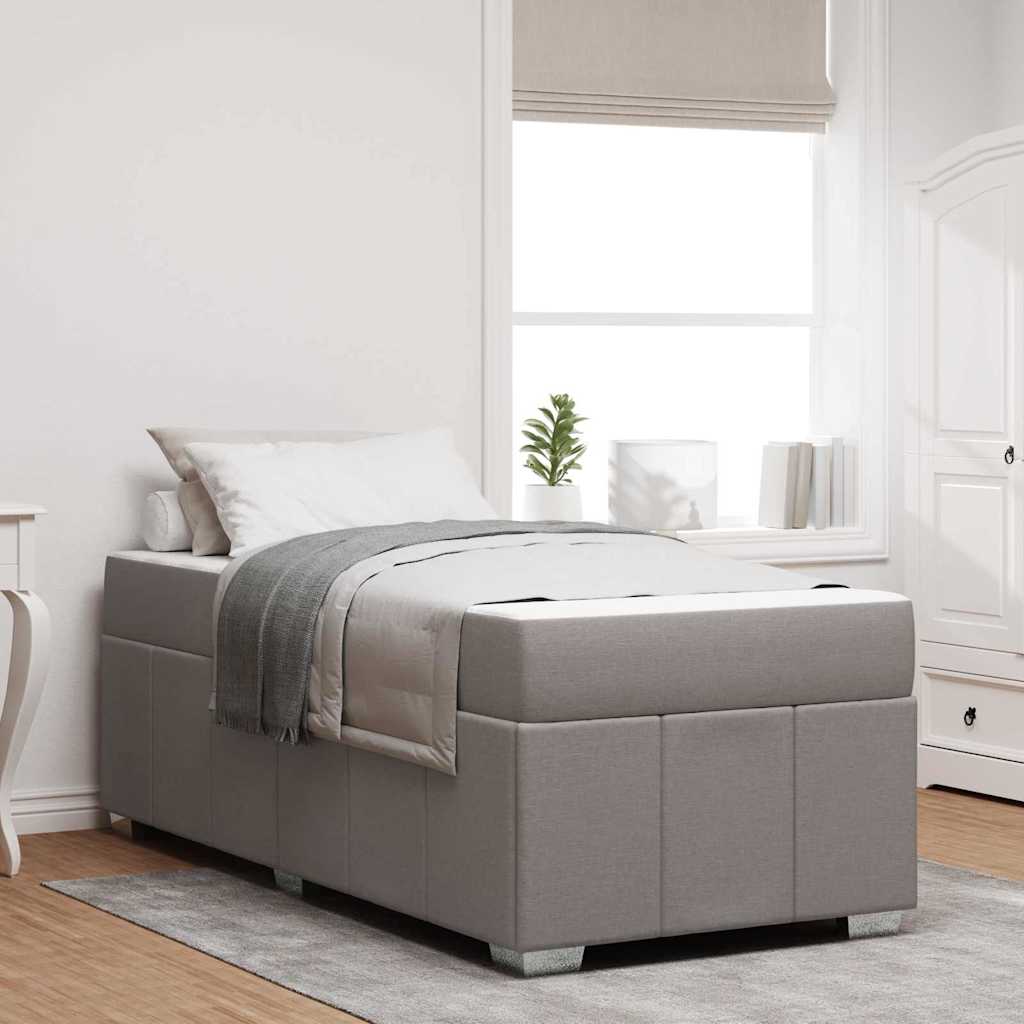 vidaXL Estructura de cama Taupé 90 x 200 cm tela