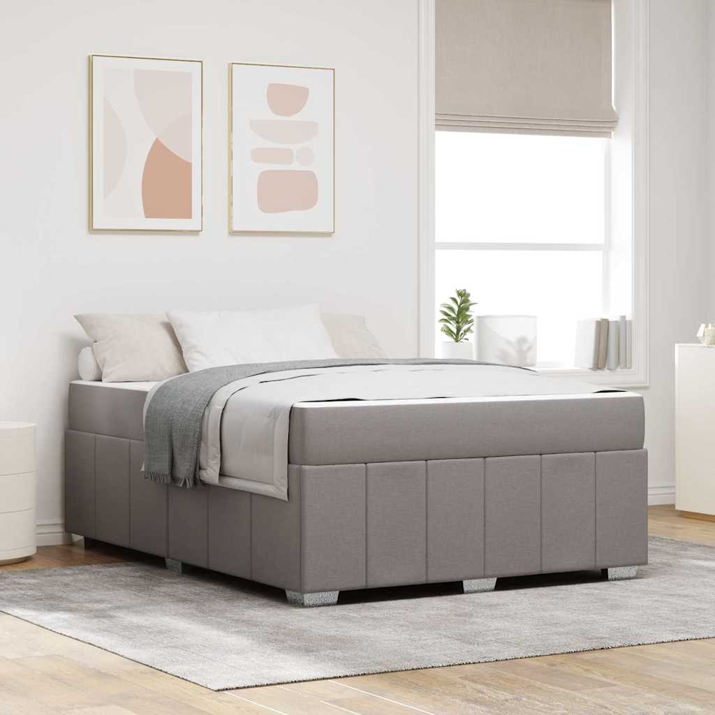 vidaXL Estructura de cama Taupé 160 x 200 cm tela