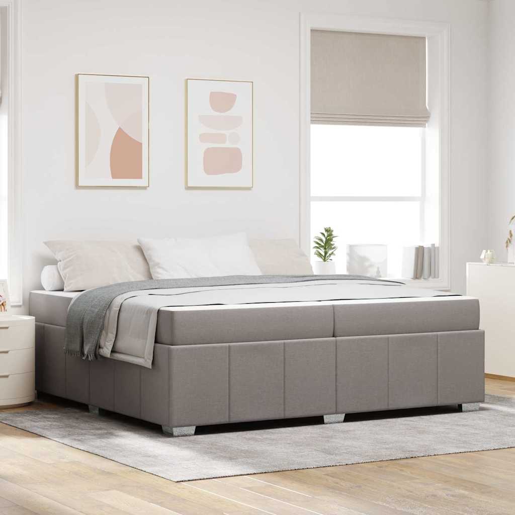 vidaXL Estructura de cama Taupé 200 x 200 cm tela