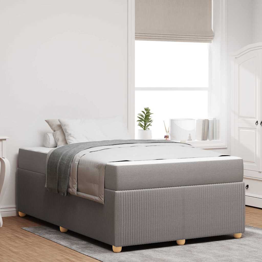 vidaXL Estructura de cama Taupé 120 x 190 cm tela