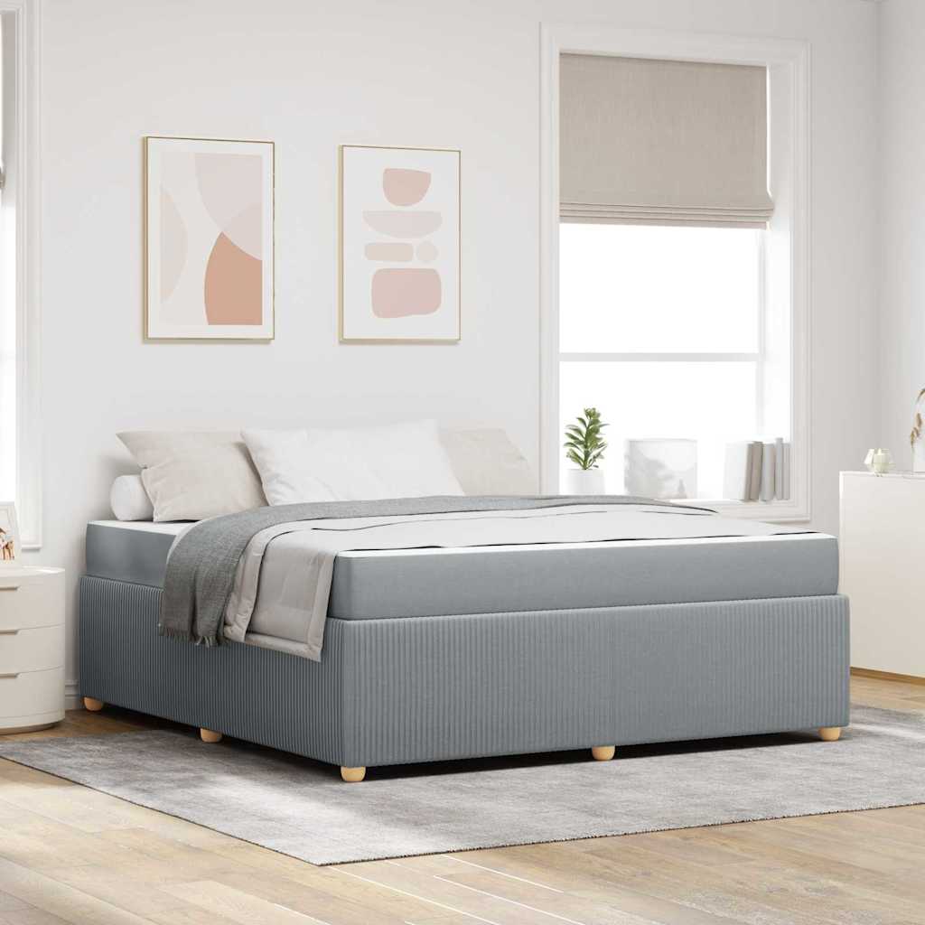 vidaXL Estructura de cama Gris Claro 180 x 200 cm tela