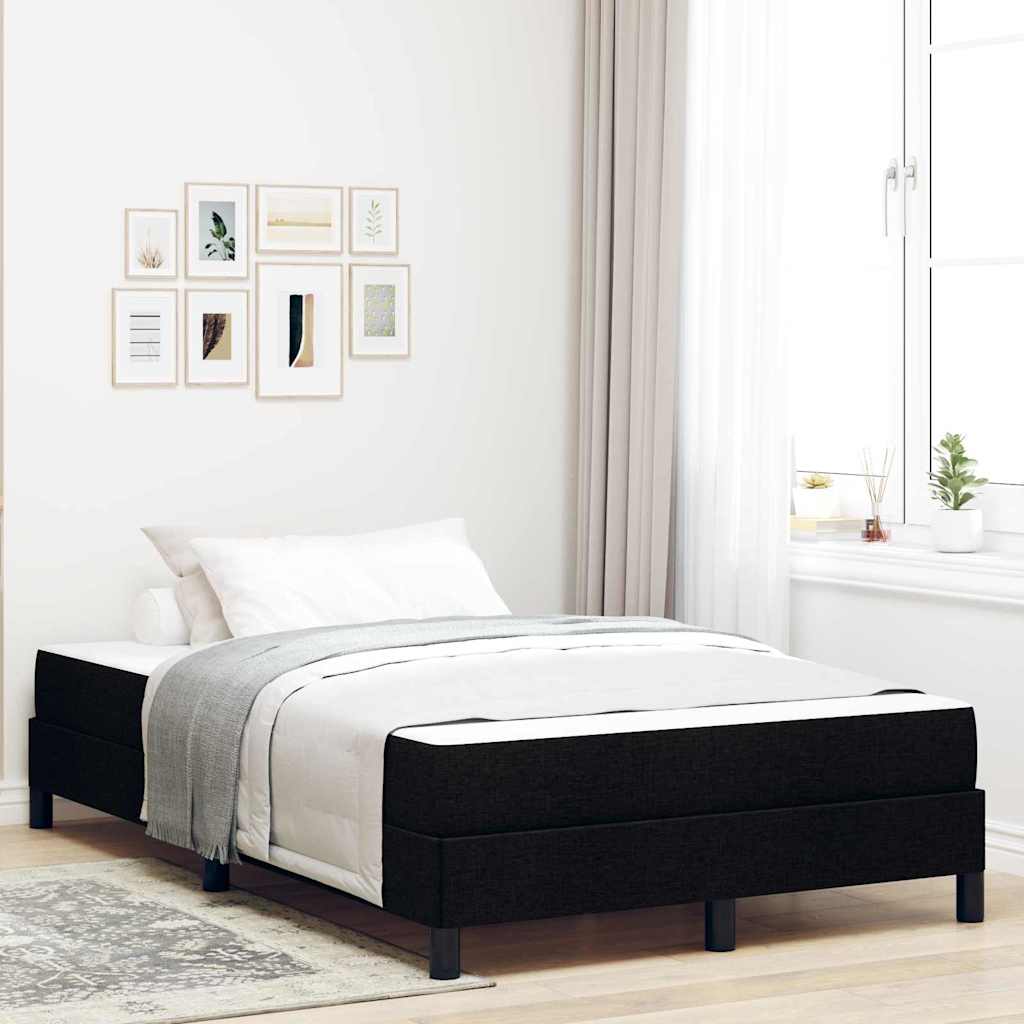 vidaXL Cama tipo Box Spring Negro 120 x 200 cm tela