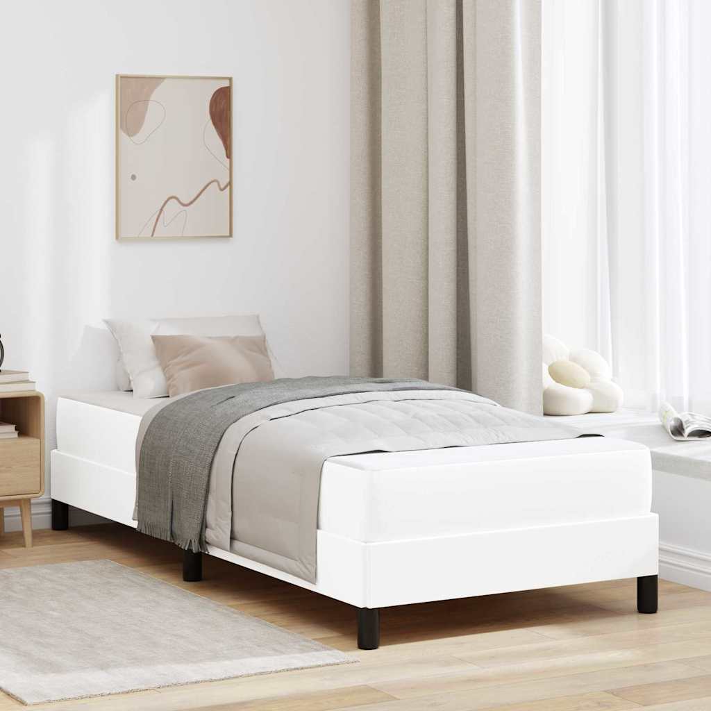 vidaXL Estructura de cama con colchón Puro 90 x 190 cm tela
