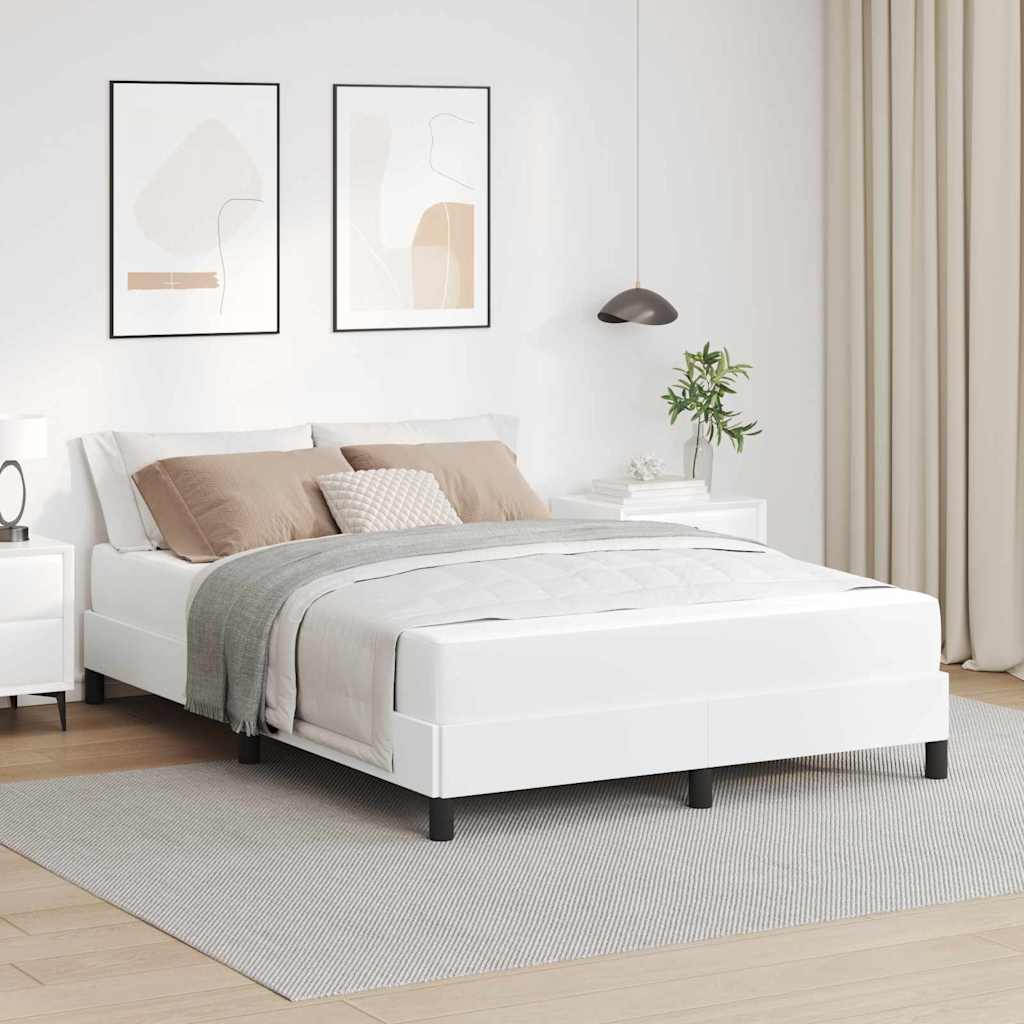 vidaXL Estructura de cama con colchón Puro 140 x 190 cm tela