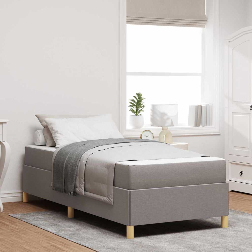 vidaXL Estructura de cama Taupé 80 x 200 cm tela
