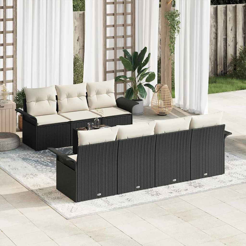 vidaXL Conjunto de sofás de jardín 8 uds. 7-Número de plazas