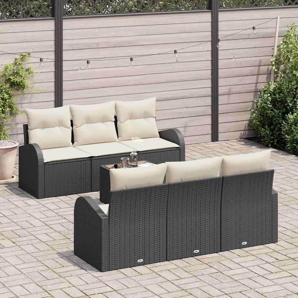 vidaXL Conjunto de sofá de jardín 7 uds. 6-Número de plazas