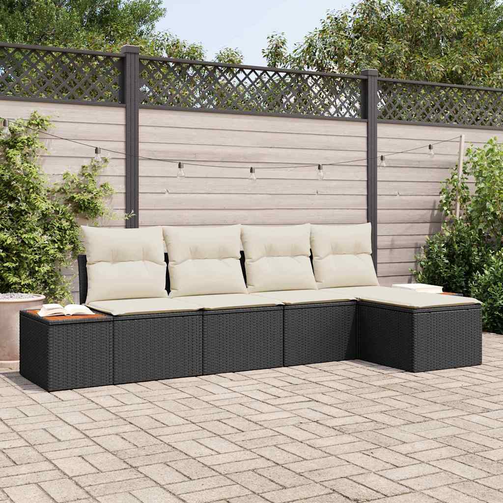 vidaXL Conjunto de sofás de jardín 6 uds. 5-Número de plazas