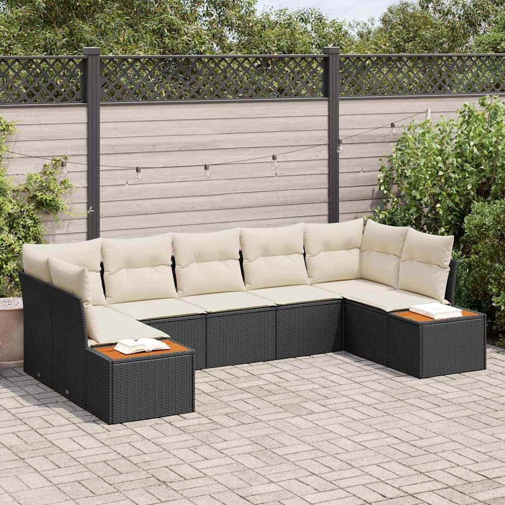 vidaXL Conjunto de sofás de jardín 7 uds. 7-Número de plazas