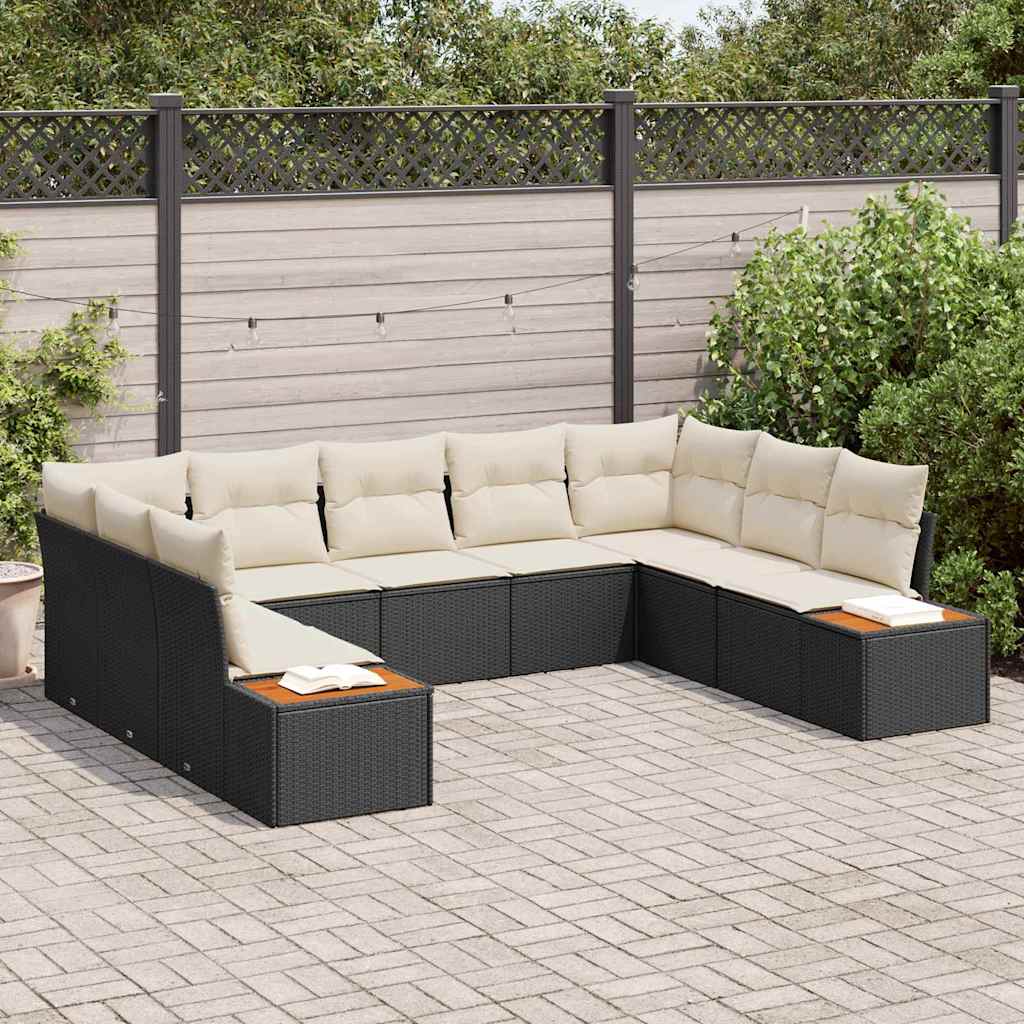 vidaXL Conjunto de sofás de jardín 5 uds. 9-Número de plazas