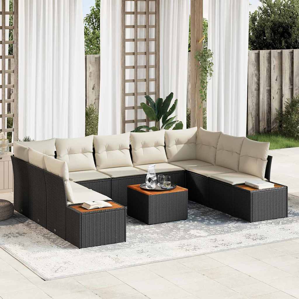 vidaXL Conjunto de sofás de jardín 5 uds. 9-Número de plazas