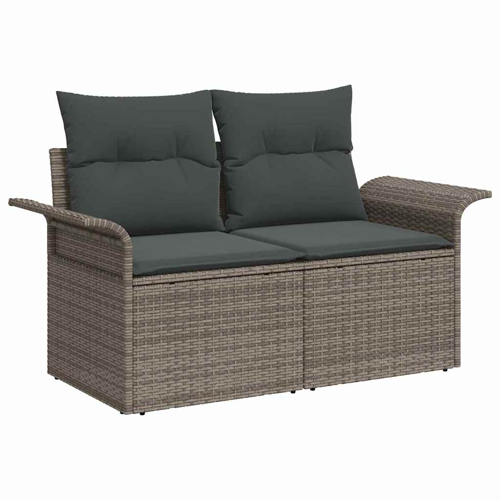 vidaXL Conjunto de sofá de jardín 6 uds. Gris