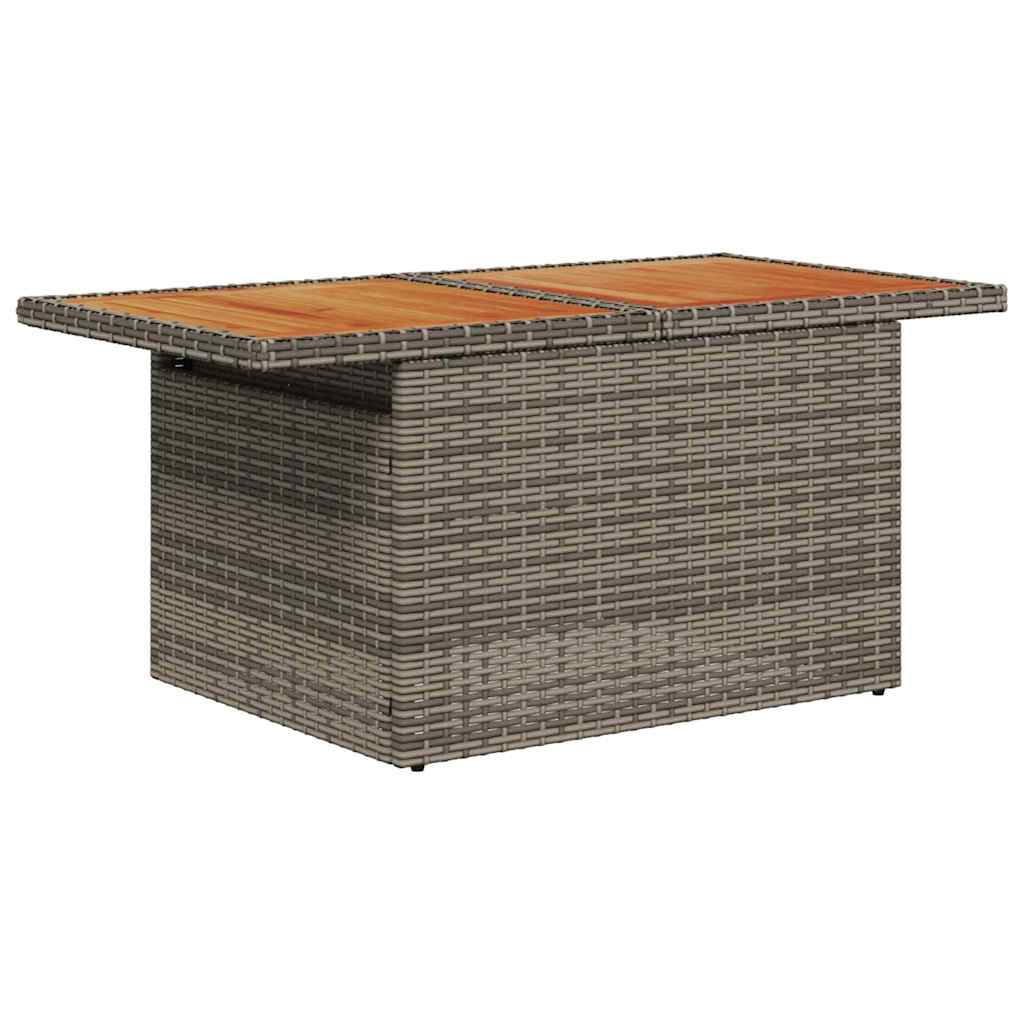 vidaXL Conjunto de sofá de jardín 6 uds. Gris Poliratán