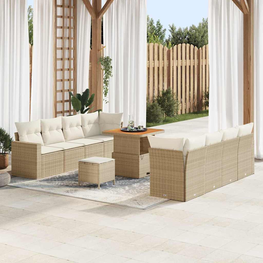 vidaXL Conjunto de sofás de jardín 12 uds. 12-Número de plazas