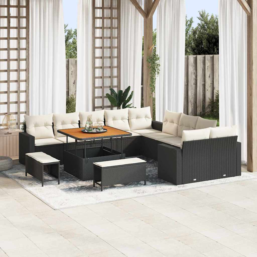vidaXL Conjunto de sofás de jardín 17 uds. 12-Número de plazas