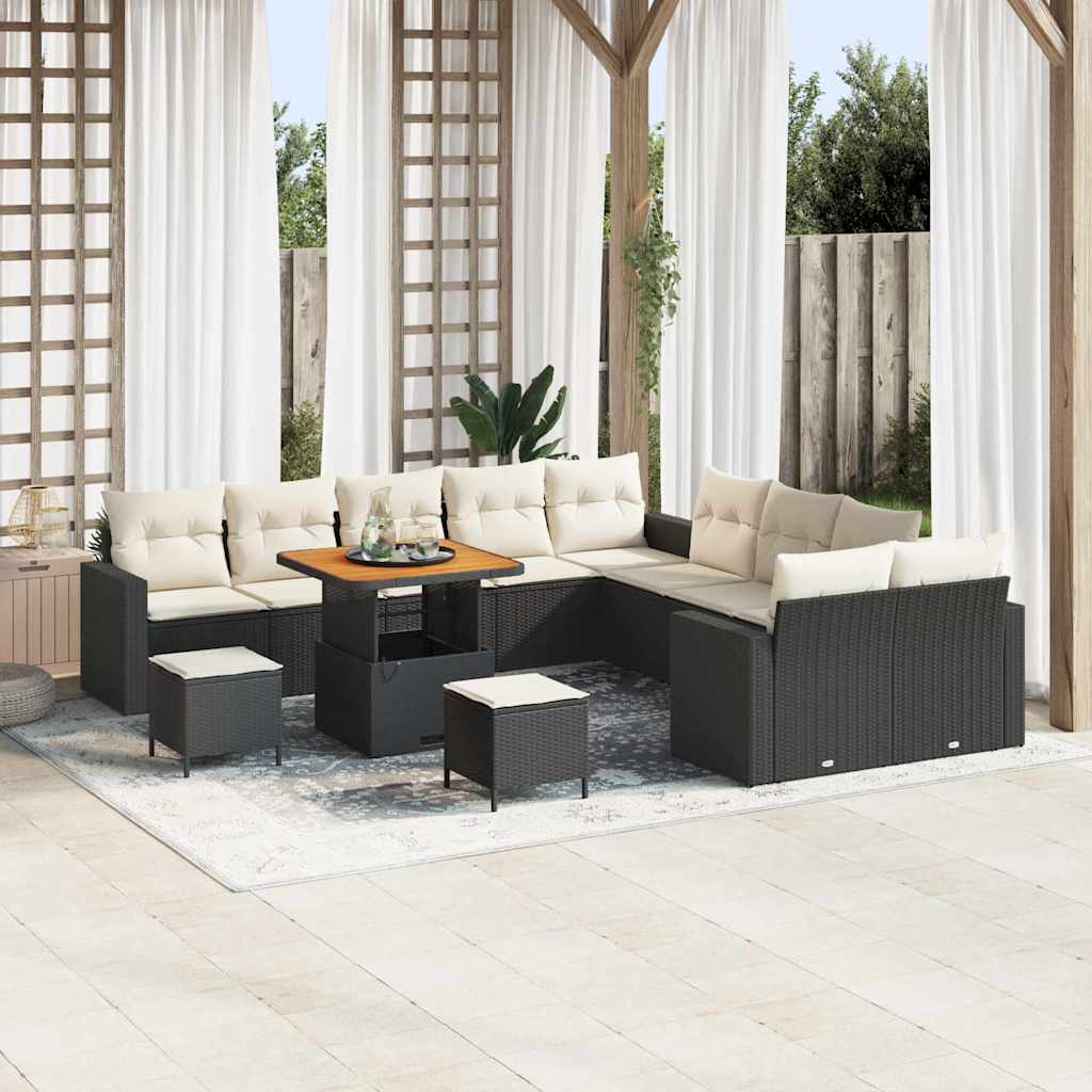 vidaXL Conjunto de sofás de jardín 17 uds. 10-Número de plazas