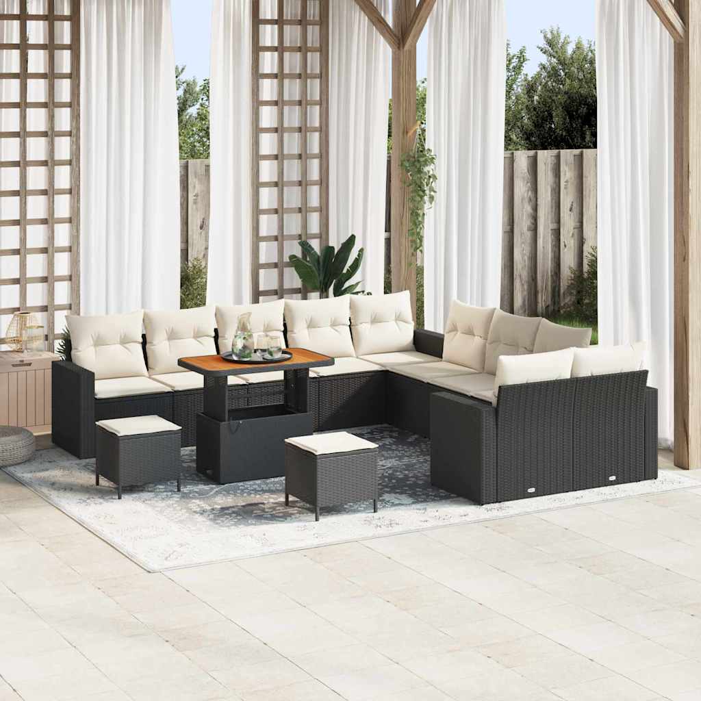 vidaXL Conjunto de sofás de jardín 17 uds. 10-Número de plazas
