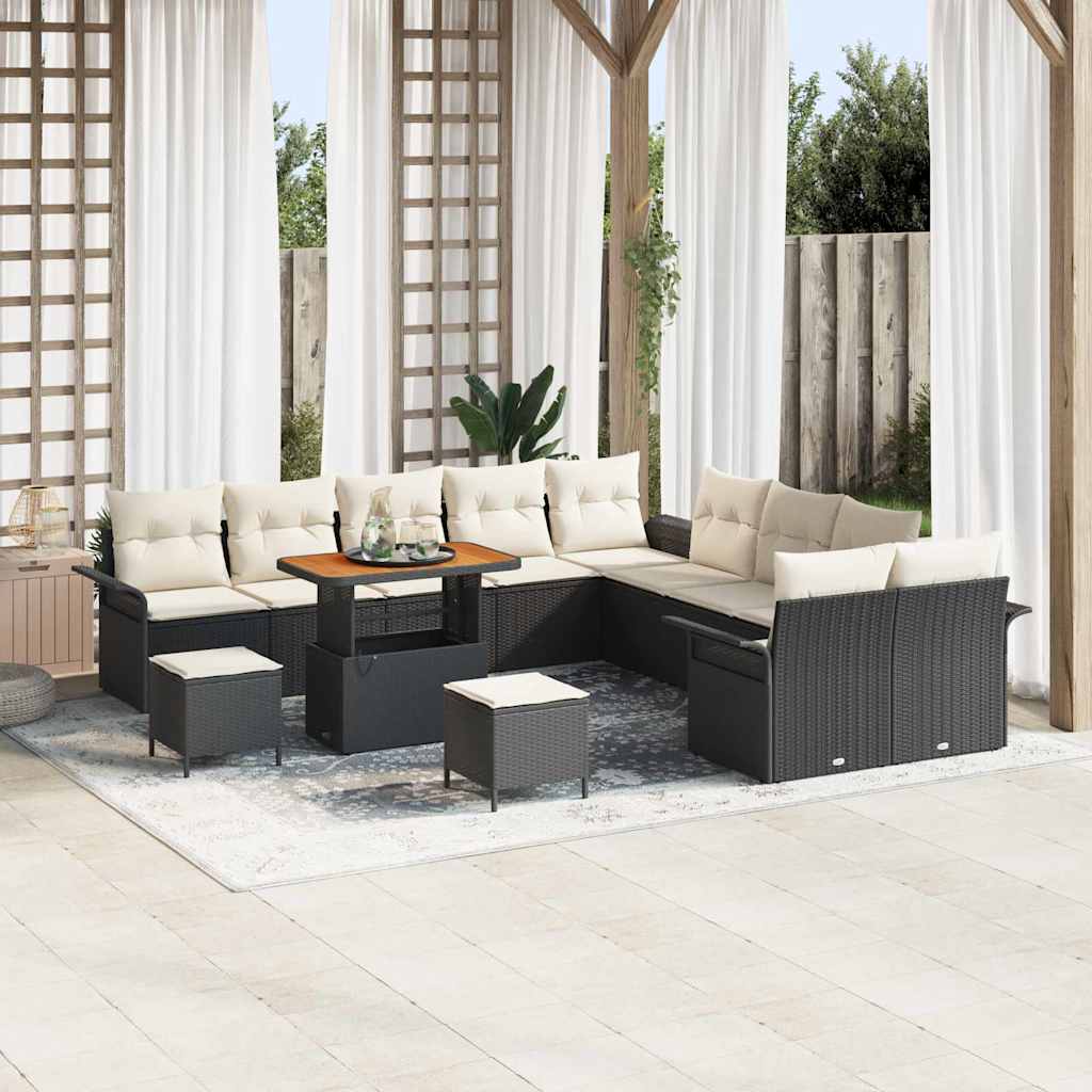 vidaXL Conjunto de sofá de jardín 13 uds. 12-Número de plazas