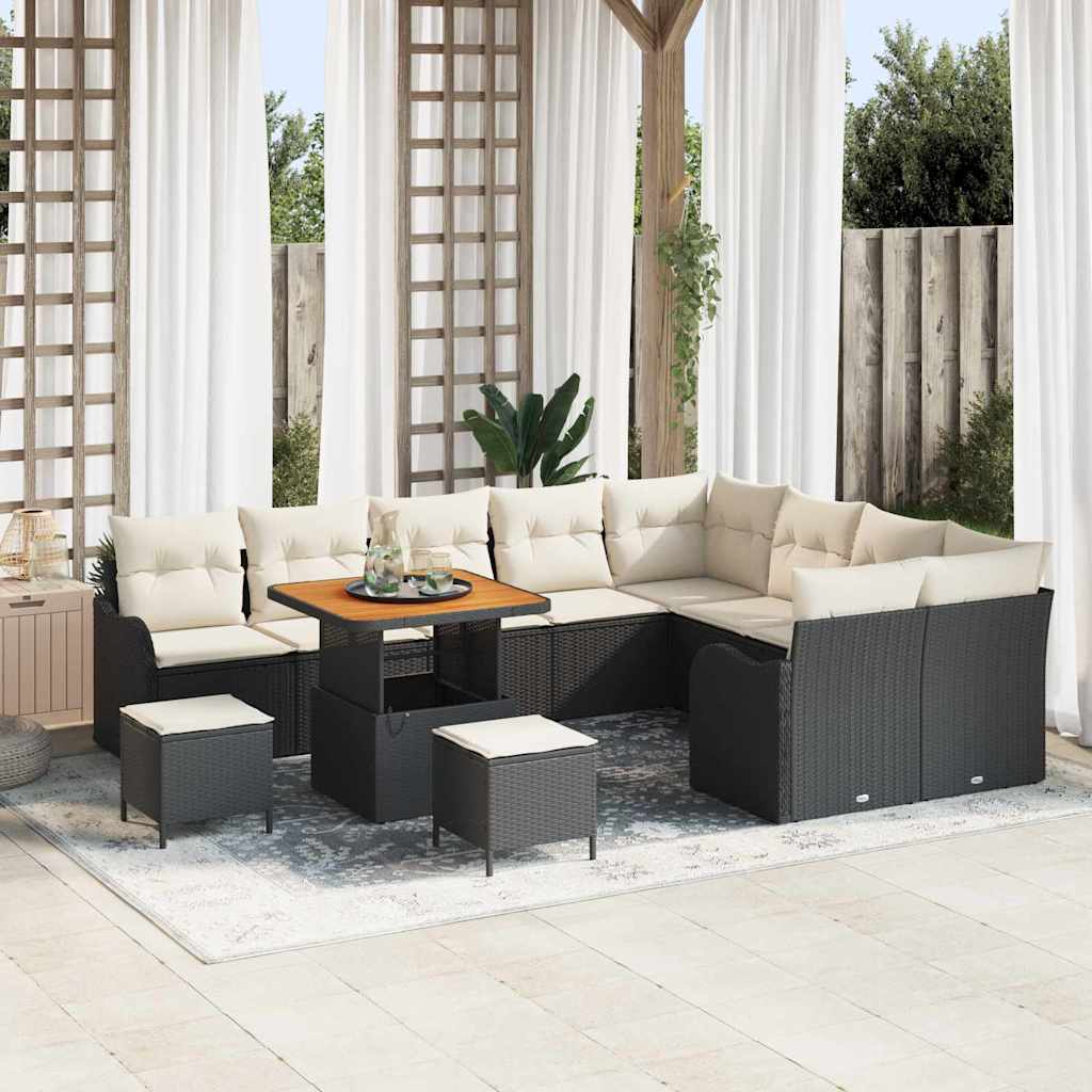 vidaXL Conjunto de sofá de jardín 12 uds. 11-Número de plazas