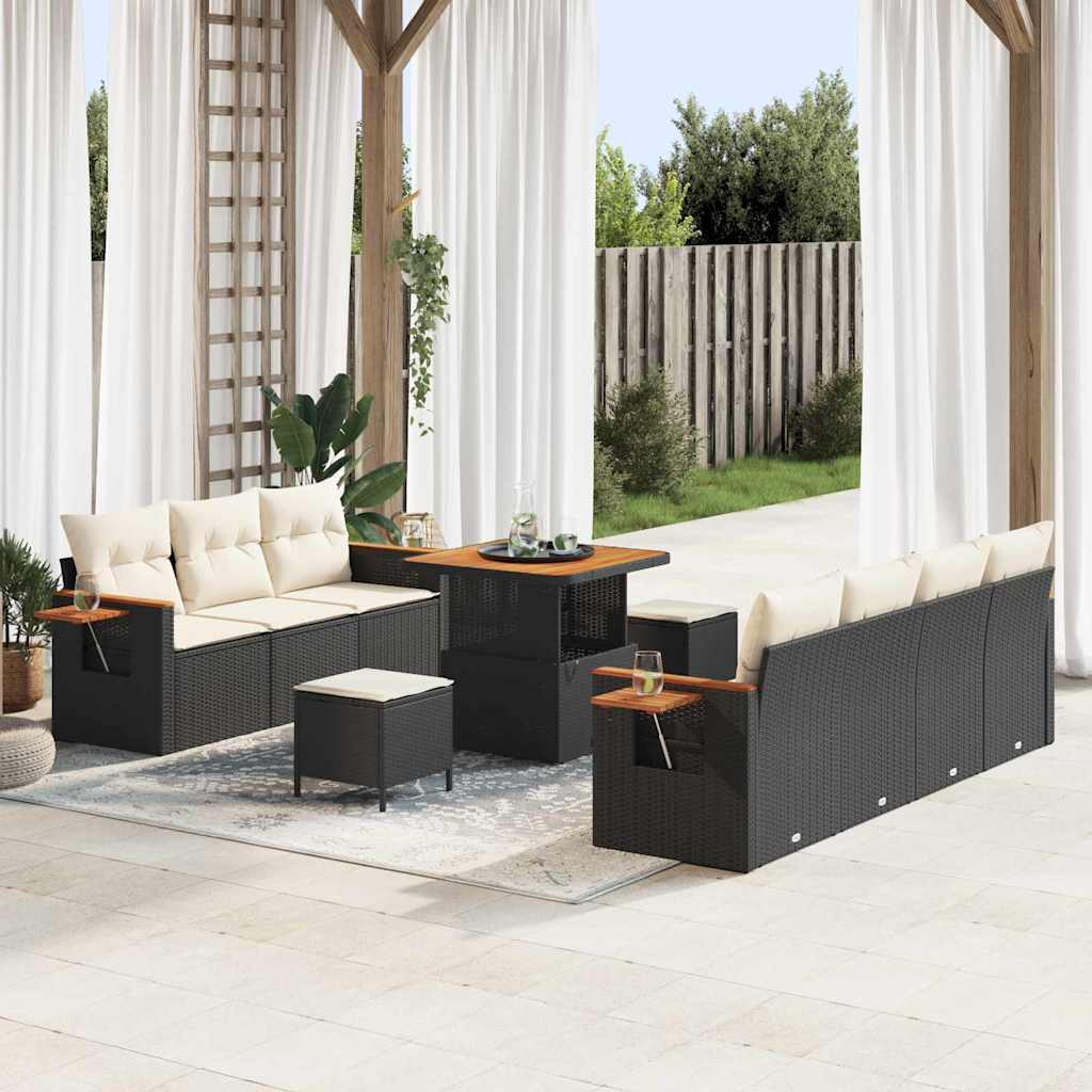 vidaXL Conjunto de sofás de jardín 13 uds. 9-Número de plazas