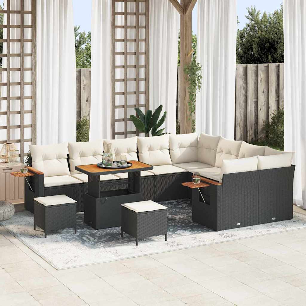 vidaXL Conjunto de sofás de jardín 13 uds. 9-Número de plazas