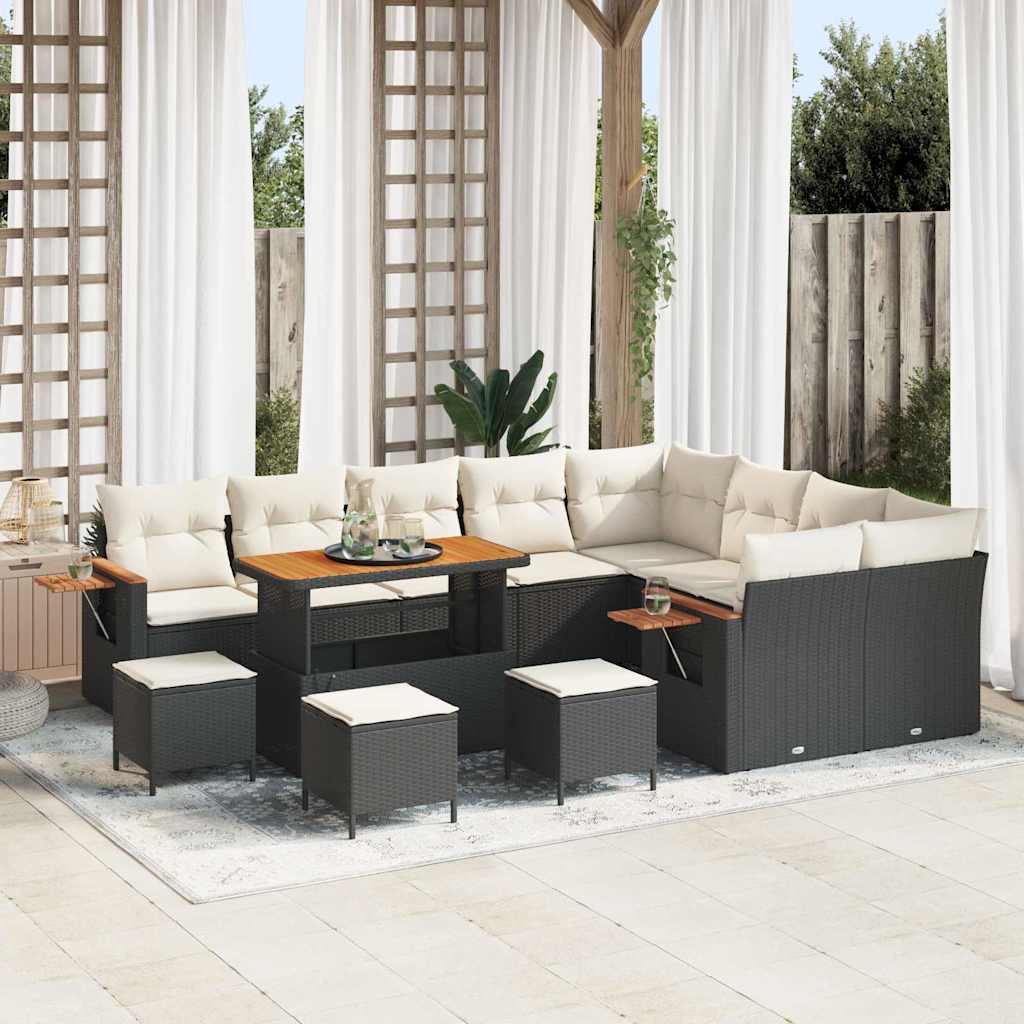 vidaXL Conjunto de sofás de jardín 14 uds. 10-Número de plazas