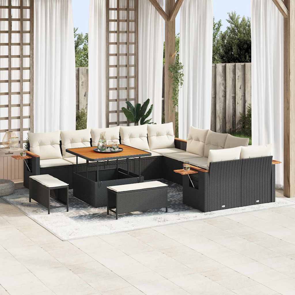 vidaXL Conjunto de sofás de jardín 17 uds. 12-Número de plazas