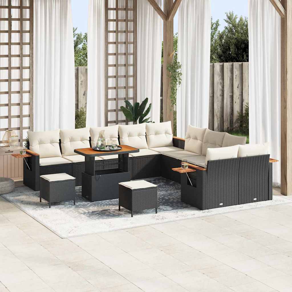 vidaXL Conjunto de sofás de jardín 17 uds. 10-Número de plazas
