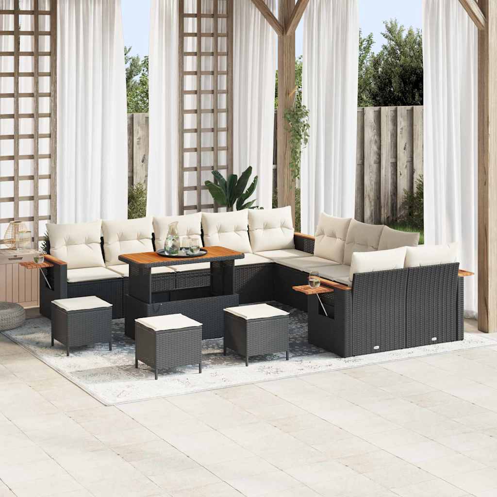 vidaXL Conjunto de sofás de jardín 18 uds. 11-Número de plazas