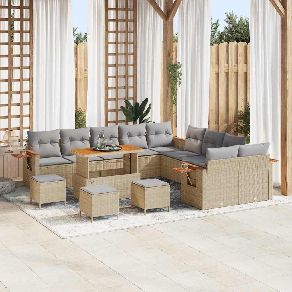 vidaXL Conjunto de sofás de jardín 18 uds. 11-Número de plazas
