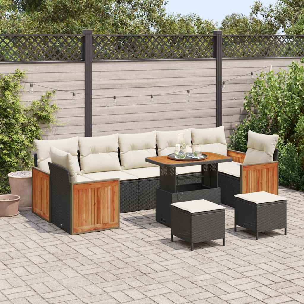vidaXL Conjunto de sofás de jardín 13 uds. 9-Número de plazas