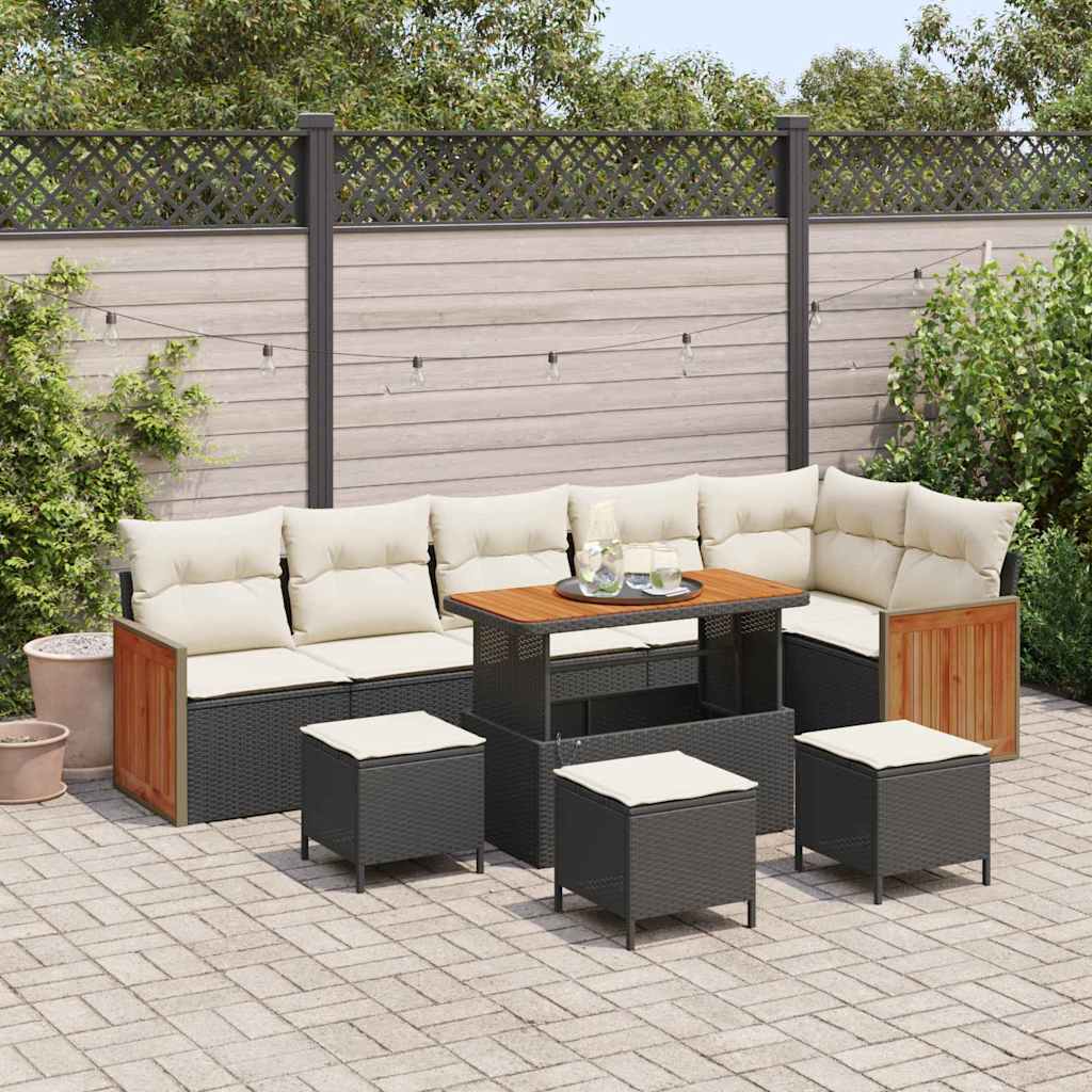 vidaXL Conjunto de sofás de jardín 12 uds. 8-Número de plazas