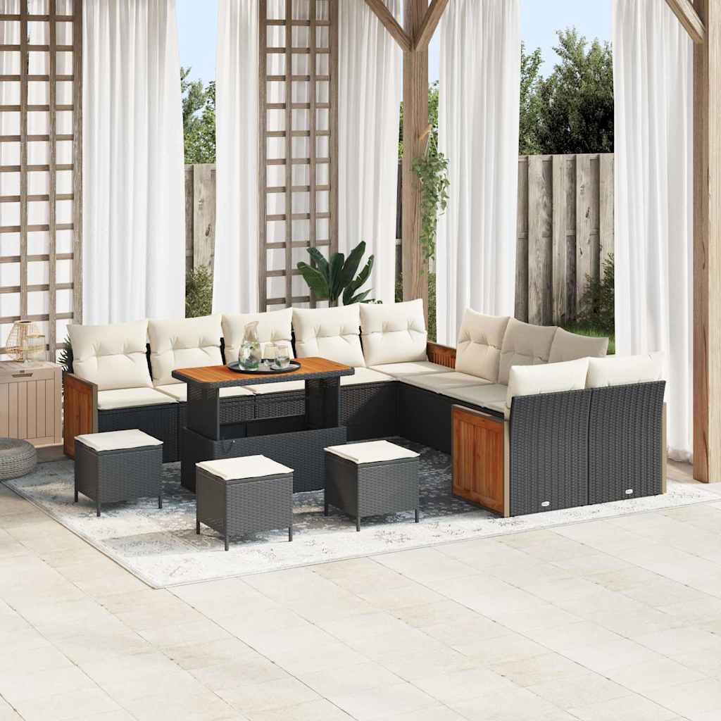 vidaXL Conjunto de sofás de jardín 18 uds. 11-Número de plazas