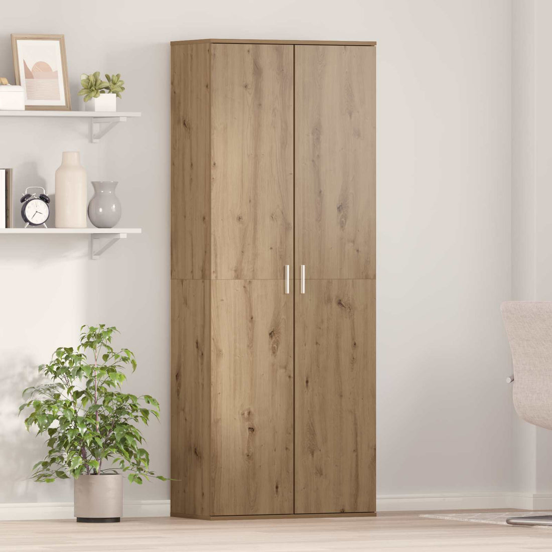 vidaXL Aparador alto 70 x 33.5 x 180 cm Madera de ingeniería