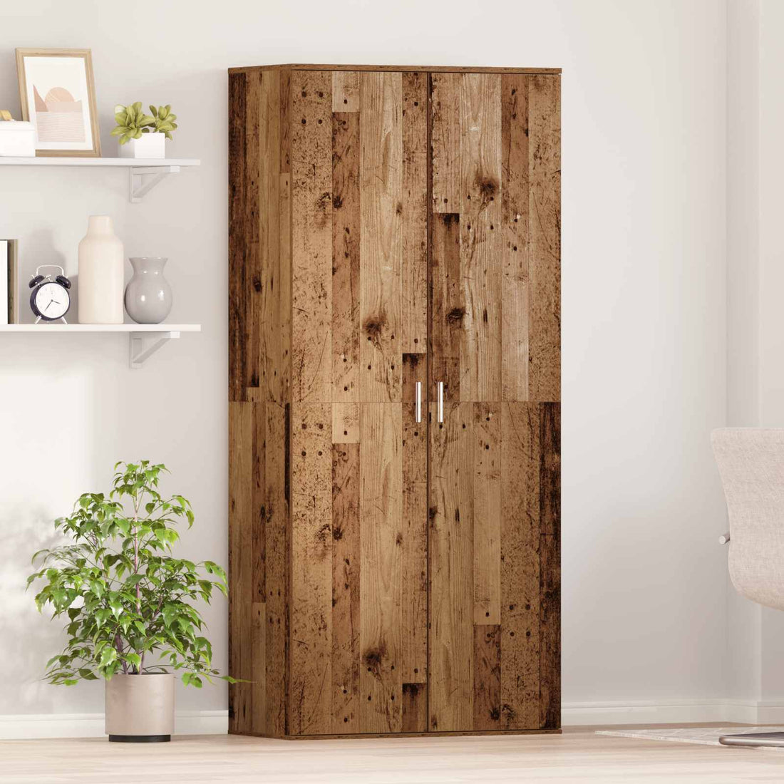 vidaXL Aparador alto 80 x 39 x 178 cm Madera de ingeniería