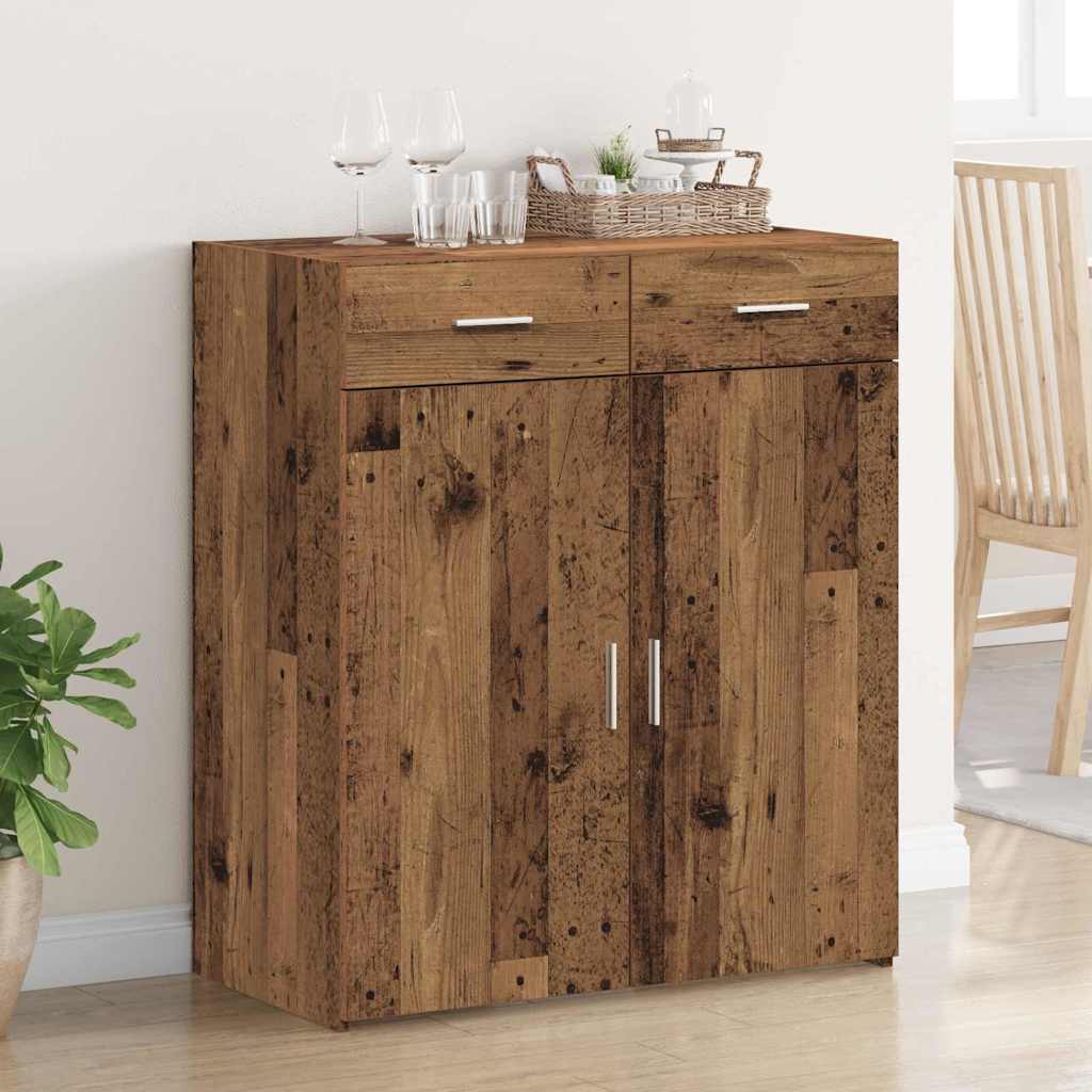 vidaXL Armario de almacenamiento Madera vieja 80 x 42.5 x 93 cm