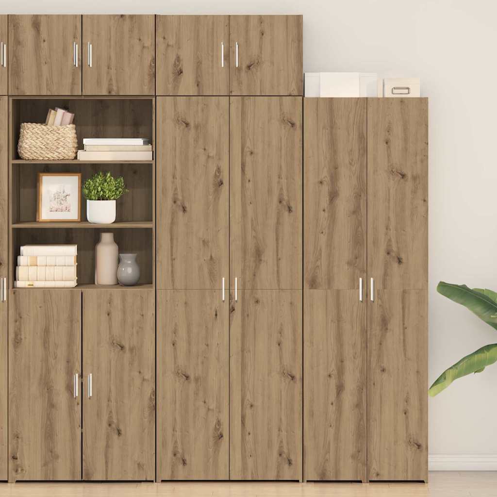 vidaXL Armario de almacenamiento 2 uds. Roble artisan